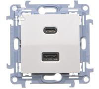 SIMON10 CEC2CAQ.01/11 Dual USB Charger C+A 30W White