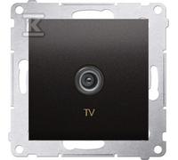Simon54 DAK1.01/48 Anthracite Single TV Socket
