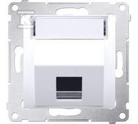 SIMON54 DKP1S.01/11 White Telephone Socket Cover