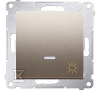 Simon54 DS1L.01/44 Light Switch LED 10 AX Matt Gold