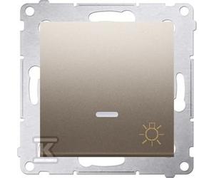 Simon54 DS1L.01/44 Light Switch LED 10 AX Matt Gold