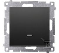 SIMON54 DW6L.01/49 Black Illuminated Stair Switch