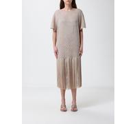 SIMONA CORSELLINI Crochet Midi Dress with Fringes - Size: 44 - female