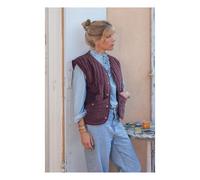 Simona Sleeveless Jacket - Women's Collection Plum S