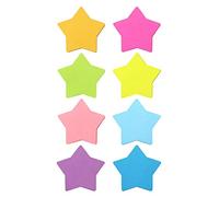 SIMONA Star Shape Sticky Notes 3x3 Inch, 8 Bright Colors, 600 Sheets