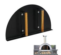 Simond Store Pizza Oven Door 20”(L) X 11”(H) Stainless Steel Heavy Duty Oven Door with Wooden Handle for Indoor & Outdoor Pizza Oven, Outdoor Pizza Oven Kit