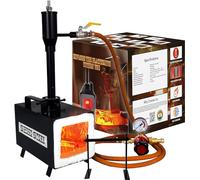 Simond Store Portable Propane Gas Forge Single Burner Knife and Tool Making Blacksmith Farrier Forge with Stand