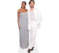 Simone Ashley and Jonathan Bailey (Duo 1) Mini Celebrity Cutout