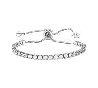 Simone Chic Distinctive Classic Tennis Bracelets - Your Choice 3mm or 5mm Diamonds w/Sizes Ranging from 6.5" to 9" - Timeless Iced Sparkle, 4.1" to 10", Silver, Cubic Zirconia