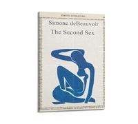 Simone De Beauvoir The Second Sex Canvas Poster Wall Art Poster Suitable for Room Aesthetics And Decoration Bedroom And Living Room Frame-style 24x36inch(60x90cm)