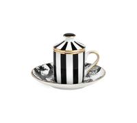 Simone Guidarelli Home Secret Garden striped espresso cup set - White One Size