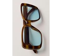 Simone Oversized Square Sunglasses at Free People in Chocolate - female