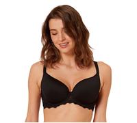 Simone Perele Womens 12A316 Caresse Spacer Plunge Bra - Black Polyamide - Size 40D