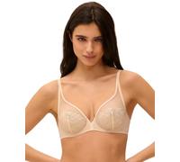 Simone Perele Women's Delice Sheer Plunge, Topaz Beige, 34C
