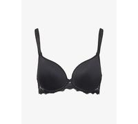 Simone Perele Womens Simone Perele Caresse 3D Spacer and Stretch-Lace Underwired Plunge Bra Black 36E