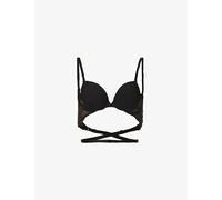 Simone Perele Womens Simone Perele Eden Lace-Trimmed Stretch-Woven Plunge Bra 015 Black 1