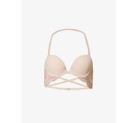 Simone Perele Womens Simone Perele Eden Lace-Trimmed Stretch-Woven Plunge Bra 739 Peau Rosee 1