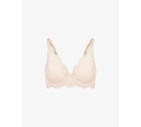 Simone Perele Womens Simone Perele Spacer Scallop-Trim Stretch-Lace Plunge Bra 739 Peau Rosee 40D