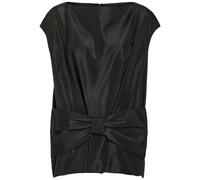 Simone Rocha Bow-appliqué Taffeta top - Black - 6 (UK6 / XS)