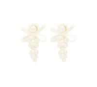Simone Rocha Petite Bow Faux Pearl-embellished Earrings - One Size