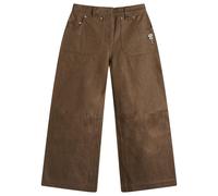 Simone Rocha Women's Wide Leg Utility Curve Jeans Tan/Pearl/Clear UK 12