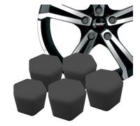 Simoni Racing 20 Wheel Nut Covers in Black Silicone SOFT SIL BLACK - 17 key