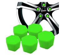 Simoni Racing 20 Wheel Nut Covers in Green Silicone SOFT SIL GREEN Key 19