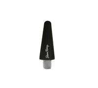 Simoni Racing Car Radio Antenna Stem Mini Universal Black 3 CM Top Black