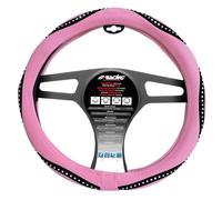 Simoni Racing Diamonds Steering Wheel Cover 37-39 cm Pink Eco Leather