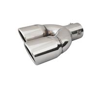 Simoni Racing Exhaust Trim Double Left Round/Slant Stainless Steel Diameter 70 x Length 220 mm Connection >58 mm