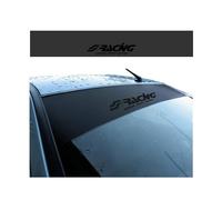 Simoni Racing FPN1 Car Windshield Sunshade Strip, Universal PVC Car Windshield Sunshade Strip, 150 x 24 cm Matte Black with Glossy Black Logo