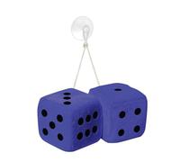 Simoni Racing Microfibre Big Dices 10x10cm - Blue with white Dots - Set of 2 pieces