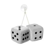 Simoni Racing Microfibre Big Dices 10x10cm - White - Set of 2 pieces
