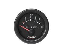 Simoni Racing OP/B Electrical Oil Pressure Gauge with Sensors, Black Background
