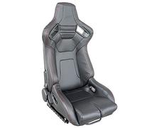 Simoni Racing Sport Seat Emerson - Black Ecoleather - Right-side Reclinable - incl. Sliders