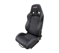 SIMONI RACING SRS/12 Universal Sports Seat Charles, Reclining and Folding, Coated in Black Velour with Black Stitching