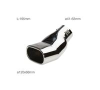 Simoni Racing Stainless Steel Oval and Inclined Exhaust Terminal TRX/62
