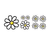 Simoni Racing Sticker Sheet - 8 Daisy Flowers