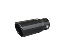 Simoni Racing TRX/01N Universal Stainless Steel Double Round Exhaust Terminal, Black