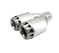 Simoni Racing TRX/123 Double Round Satin Stainless Steel Exhaust Trim - Straight - Military Aircraft Design