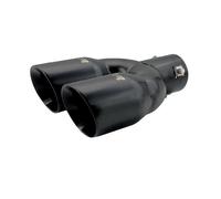 SIMONI RACING TRX/92N Universal Exhaust Terminal Dual Output,Stainless Steel Black