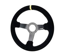 Simoni Racing Universal Steering Wheel Carrera - Black Suede - Diameter 320mm
