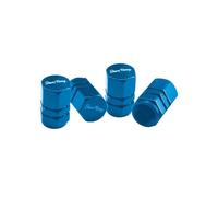 Simoni Racing Valve Caps Hexagonal - Blue - 4 pieces