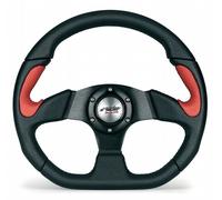 Simoni Racing X2 Red Eco Leather Sports Car Steering Wheel 330 DIAM