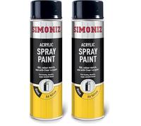 Simoniz AA Van Yellow Spray Paint 500ml (Pack of 2)