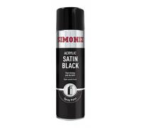 Simoniz Acrylic Car Spray Paint Satin Matt Black - 500ml Aerosol - SIMP16D