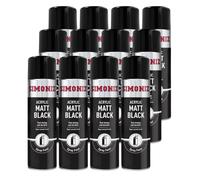 Simoniz Acrylic Matt Black Spray Paint 12x 500ml