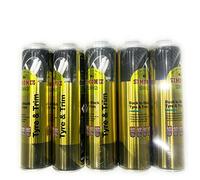 SIMONIZ Back to Black Tyre Shine 600ml Restore & Protect Tyres Durable Gloss Finish (5 x 600ml Can)