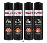 Simoniz Black VHT Spray Paint 4x 500ml