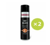 Simoniz VHT Matt Black Paint Very High Temperature Car Spray Aerosol Can 500ml